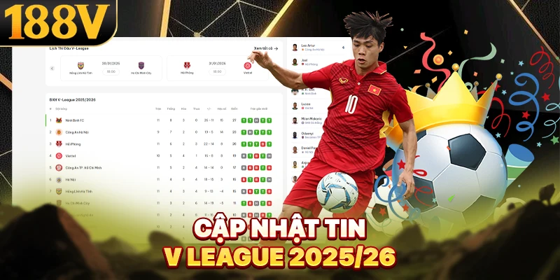 Cập nhật tin V League 2025/26